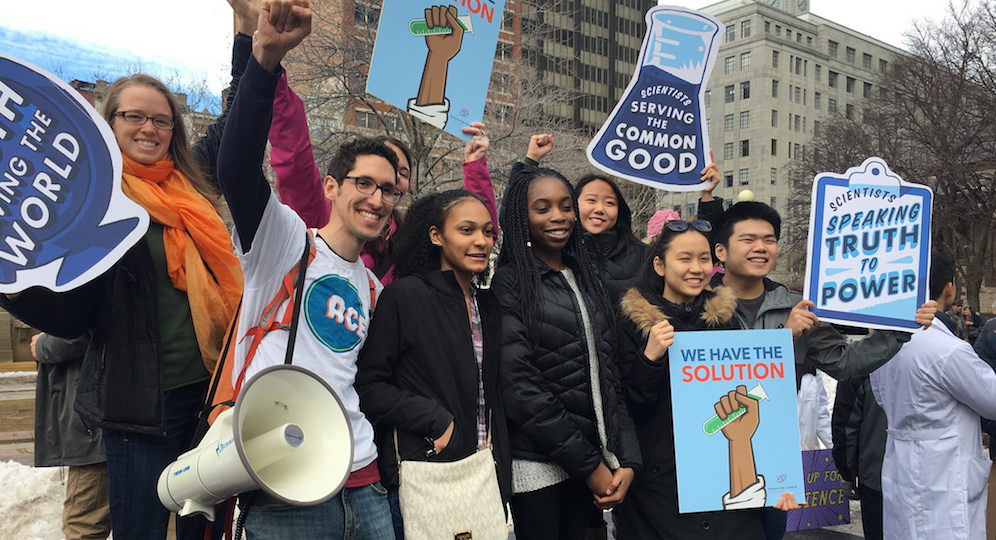 ACE Fellow Stands Up for Science in Boston2
