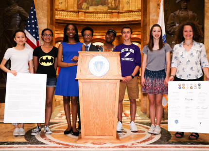 Youth Pressure MA Governor to Speak Up for Climate Action feat