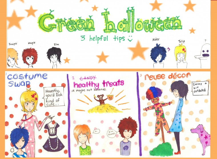 Claire's observations of a green Halloween