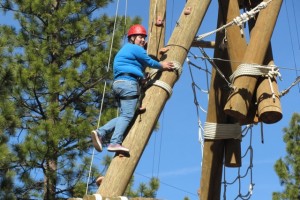 Jennifer on Challenge Course