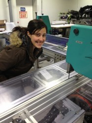 Jessie Fischer at the National Ice Core Laboratory