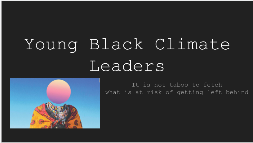 Young Black Climate Leaders