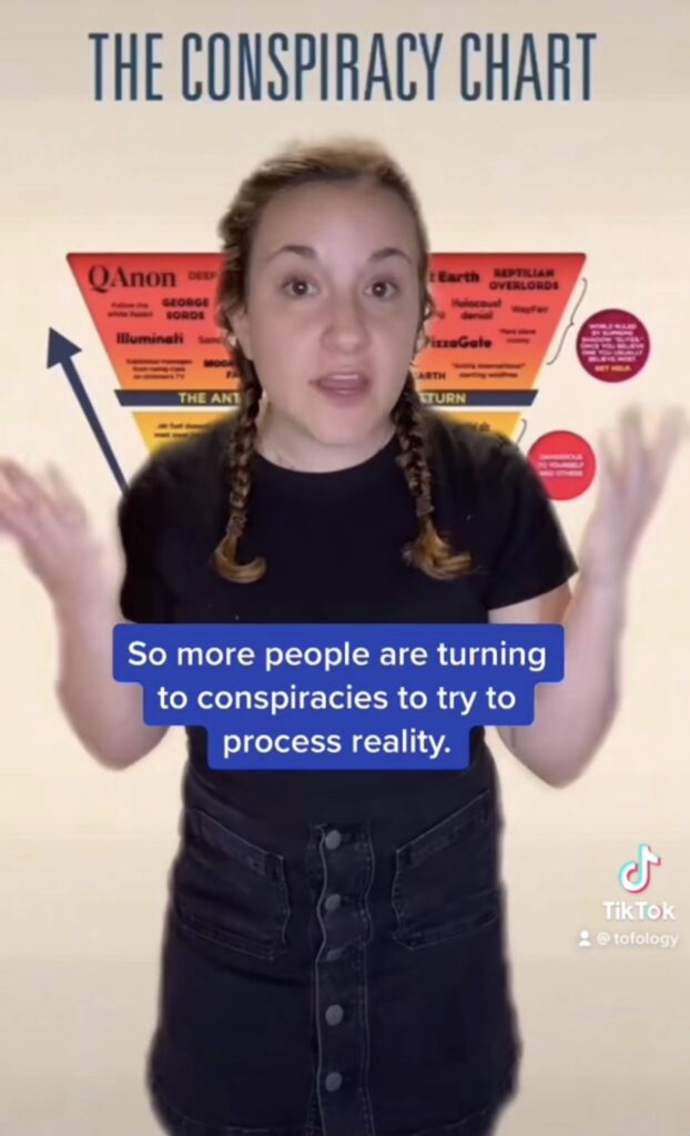 Abbie's Image grab from one of he TikTok video's