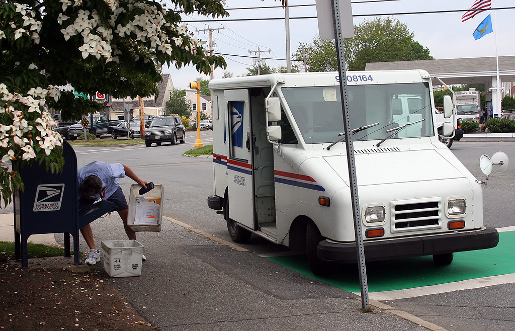 United States Postal Worker in Action